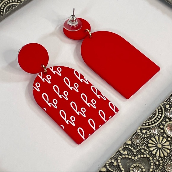 🎄HO HO HO Earrings - Acrylic - New Boutique - Picture 2 of 4